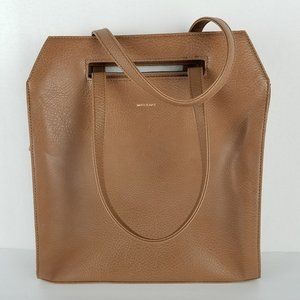 Matt & Nat Tan Vegan Leather Laptop Bag Briefcase